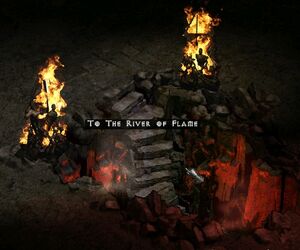 Stairs to river of flame