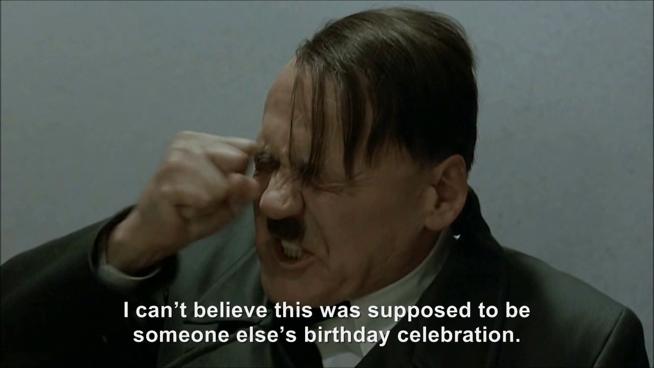 Hitler's Happy Birthday Turns Bad - Hitler Rants Parodies Wiki