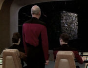 USS Enterprise-D makes contact with Borg