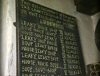 МенюCauldron's Luncheon meal