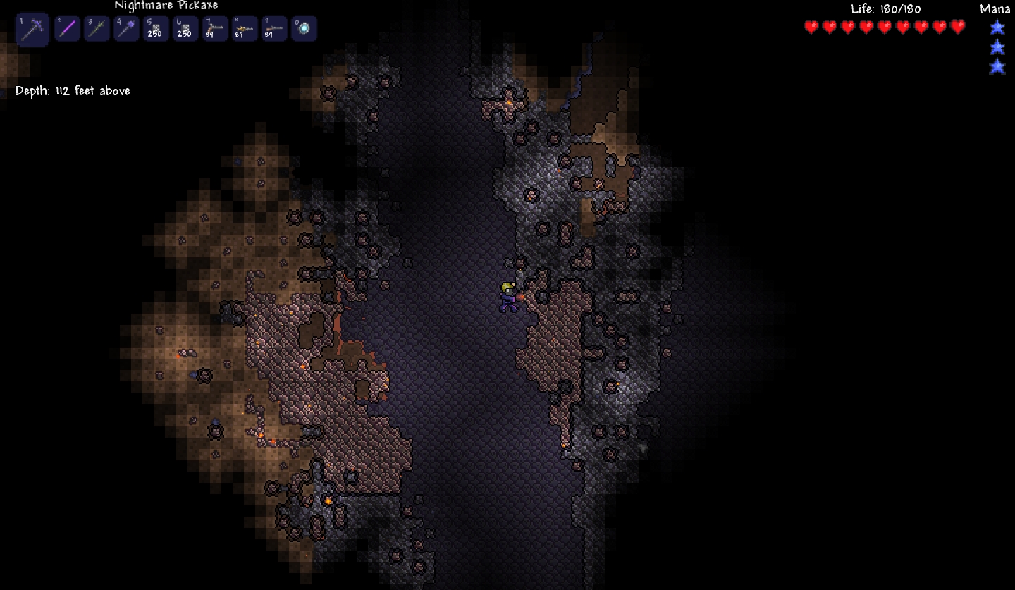 what does meteorite look like on terraria map viewer