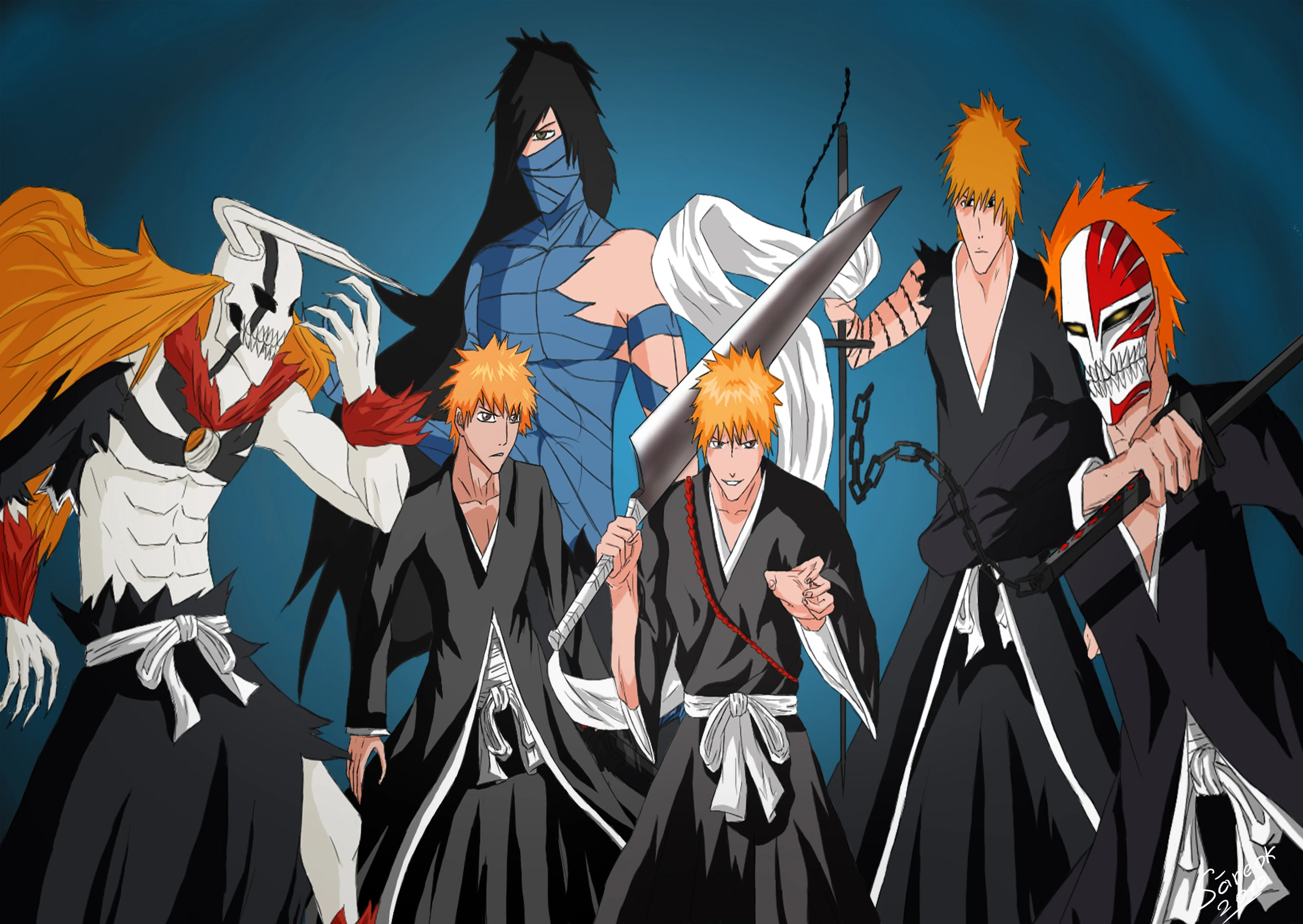 Imagen Ichigo evolution by saneokd33i527.jpg Bleach Wiki Tu