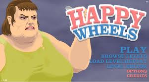 Happy Wheels main play screen.