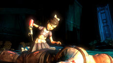 Bioshock2 17-Litlle Sis Survivor Corpse
