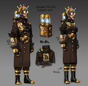 Mad Scientist Outfit concept art
