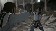 Korra bajo el control de Tarrlok