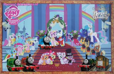 Thomas' Adventures of My Little Pony Friendship is Magic - A Canterlot Wedding Poster