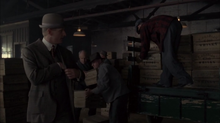 Mickey prepares a shipment
