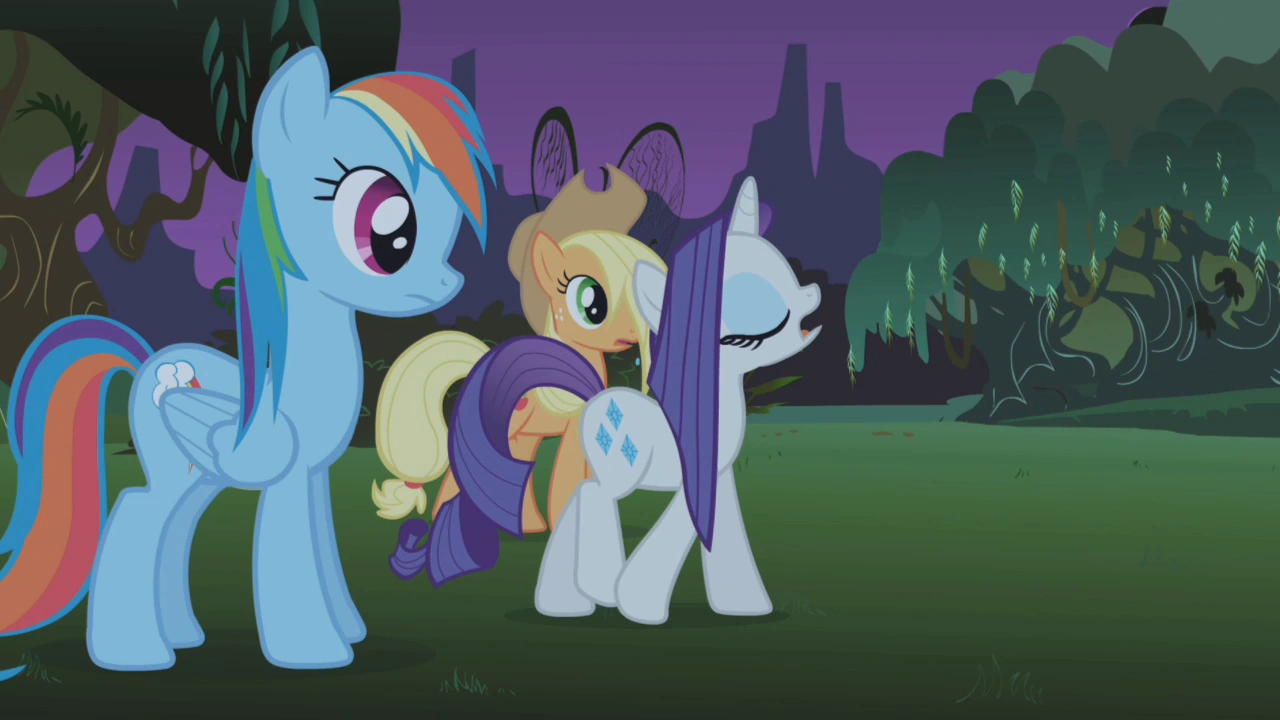 Image - Rarity calls Rainbow Dash and Applejack insensitive S1E02.png