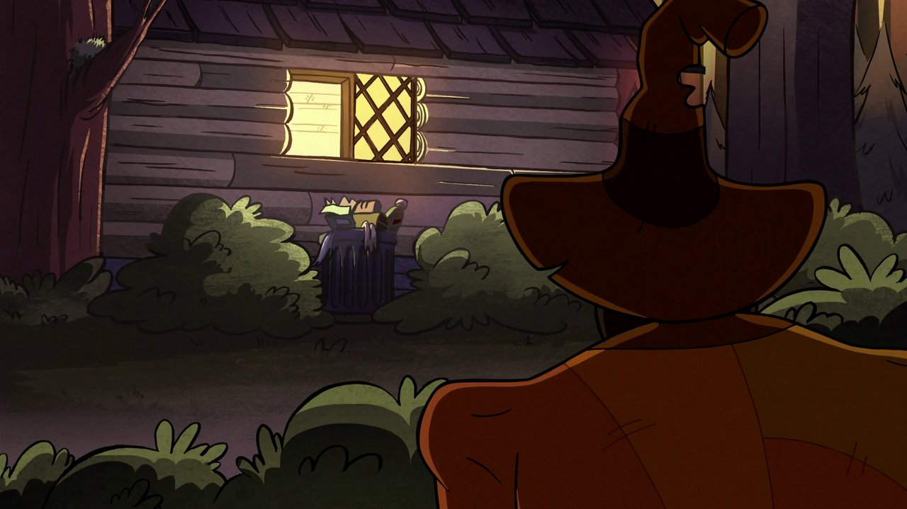 Image S1e12 summerween trickster sees dipper throwing candy.png