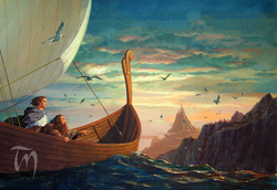 Legolas and Gimli arrive in Valinor