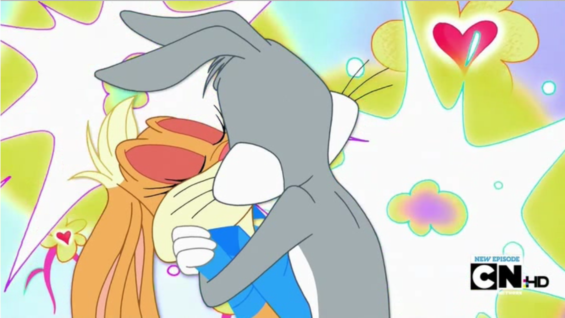 Image Bugs And Lola Kiss Png The Looney Tunes Show Wiki The Looney Tunes Show Bugs Bunny