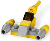 star wars lego yellow ship