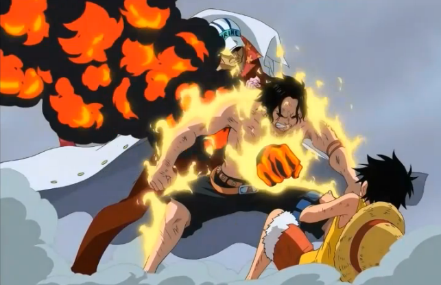 Luffy Saves Ace From Exucution Episode Image - Ace Saves Luffy.png - The One Piece Wiki - Manga, Anime