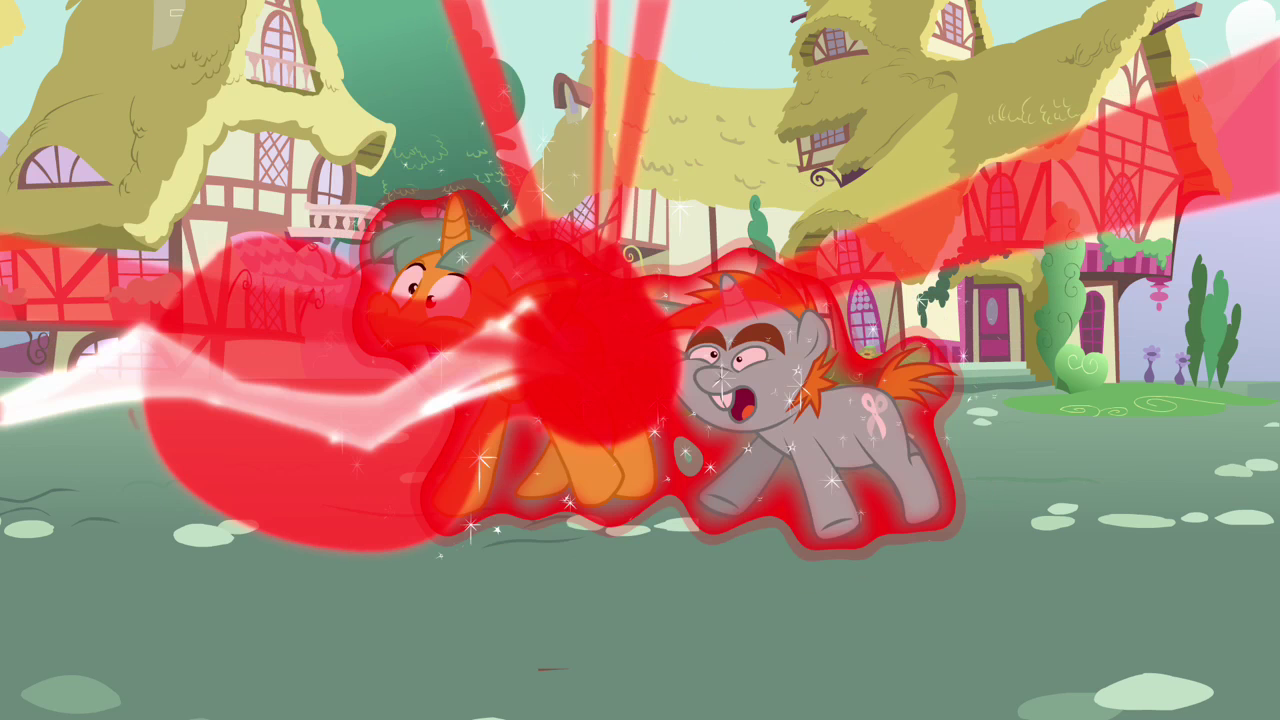 Image Snips and Snails being zapped S3E05.png My Little Pony Friendship is Magic Wiki