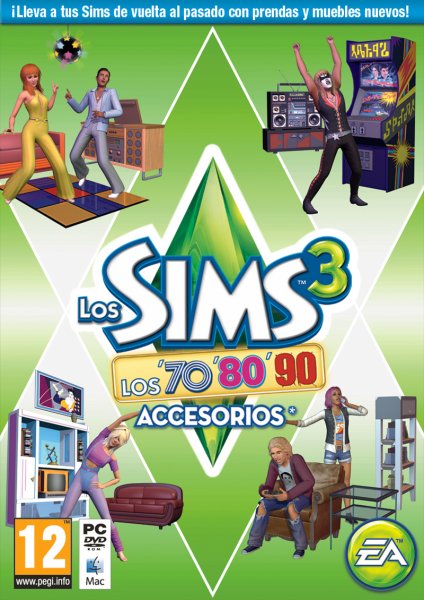 Packs de accesorios Sims 3 Los_Sims_3_-_70's,_80's_y_90's_-_Accesorios