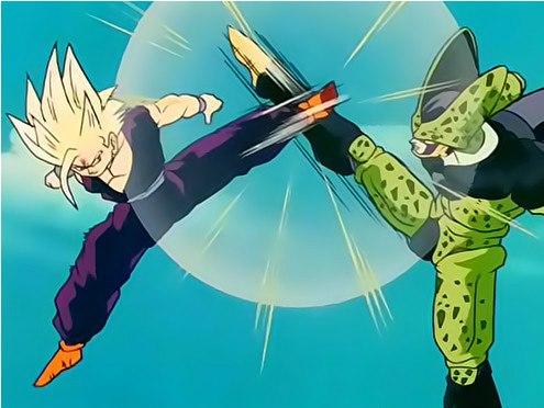 Image - Battle Cell Vs Gohan.jpg - Dragon Ball Wiki - Wikia