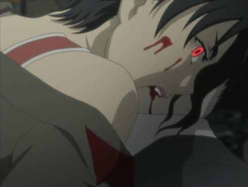 Image - Saya biting Hagi's neck..jpg - Blood+ Wiki - Wikia