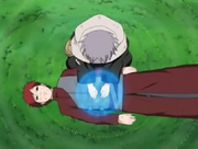 Chiyo curando Gaara