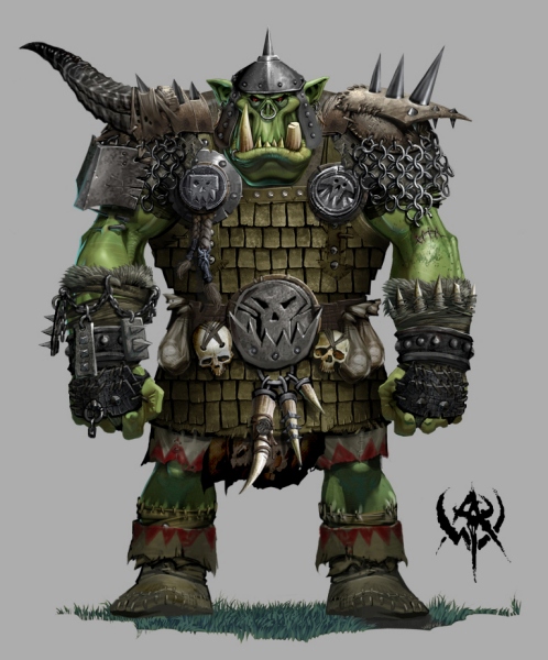 Dark Crirsis Or King In Black And Chaos War Image - Choppa concept art.jpg - Warhammer Wiki