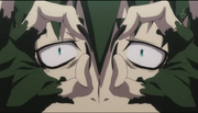 Amaimon mirando a través de sus ojos