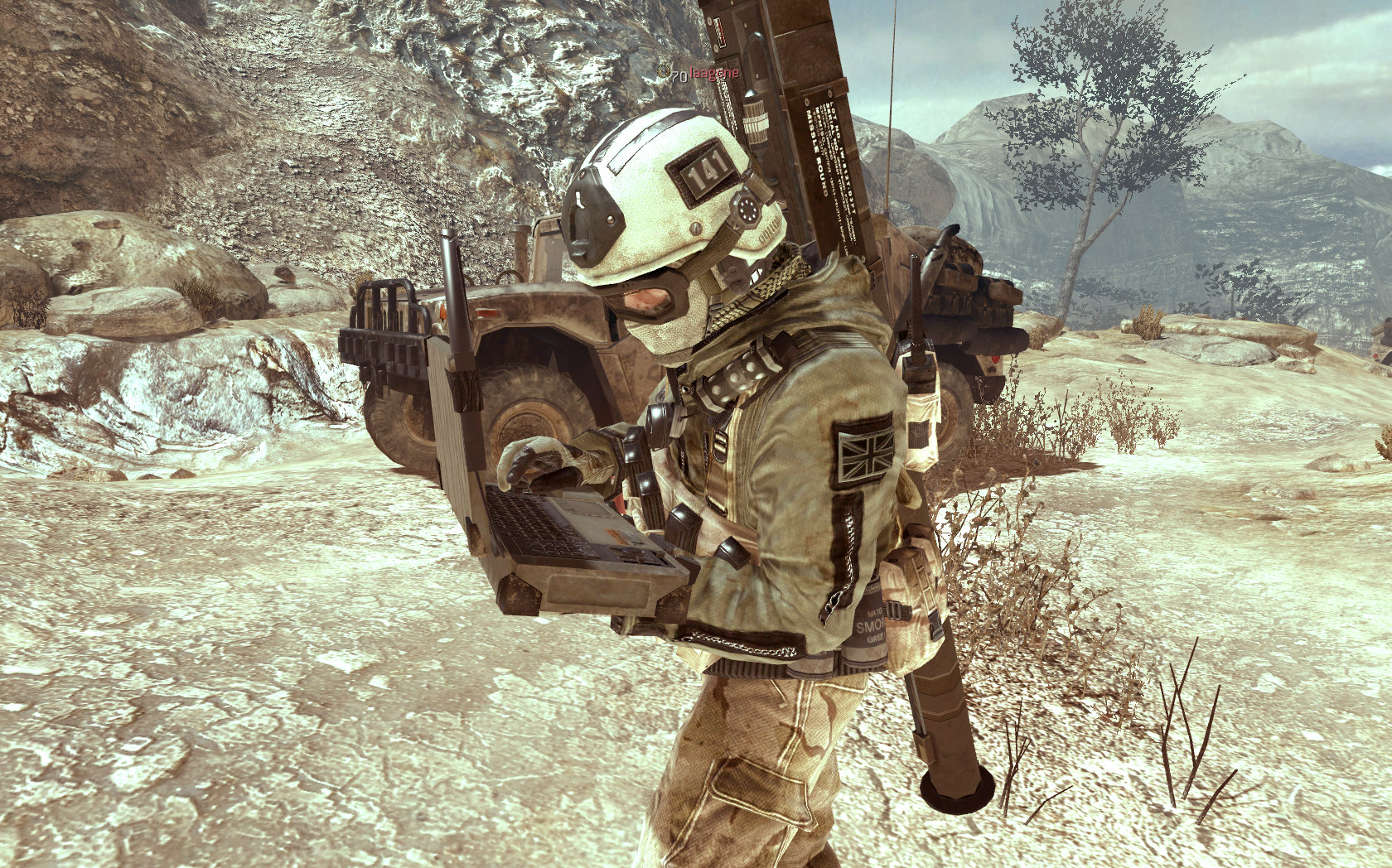 Image TF141 member using Predator Drone.png The Call of Duty Wiki