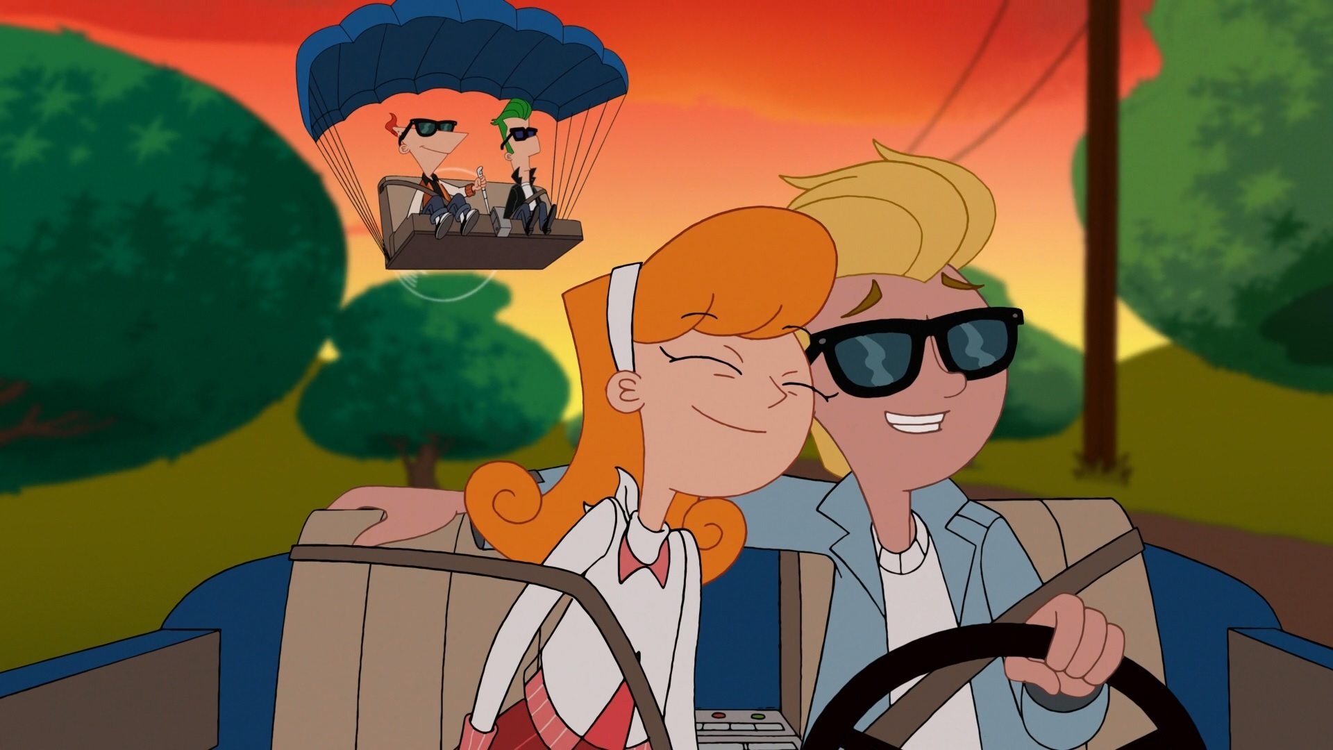 Image Candace And Jeremy In Their Sweet Ride Phineas And Ferb Wiki Your Guide To 1029