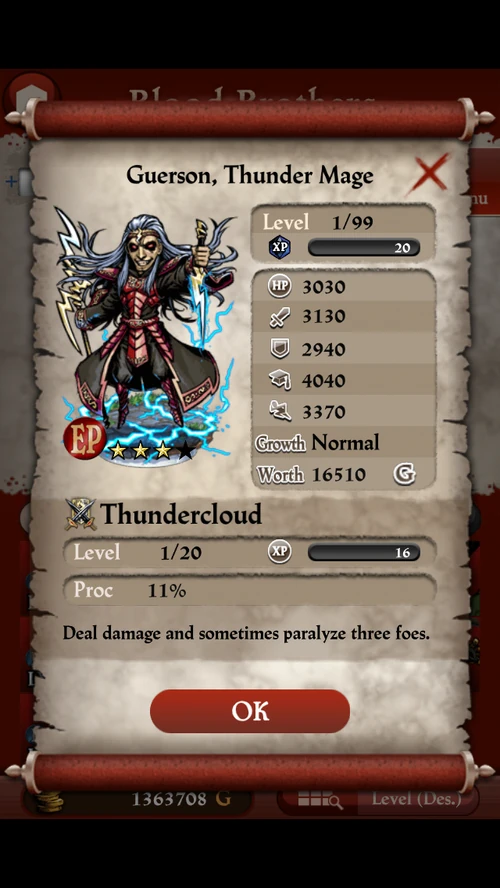 Guerson, Thunder Mage Blood Brothers Wiki