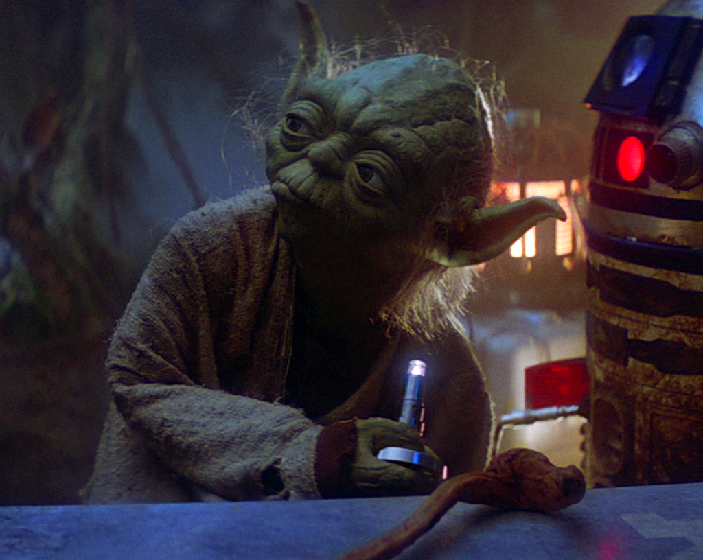 bronze yoda lamp