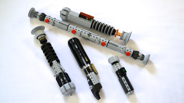 lego star wars custom lightsabers