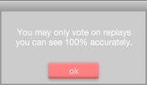 Inaccurate replay rating