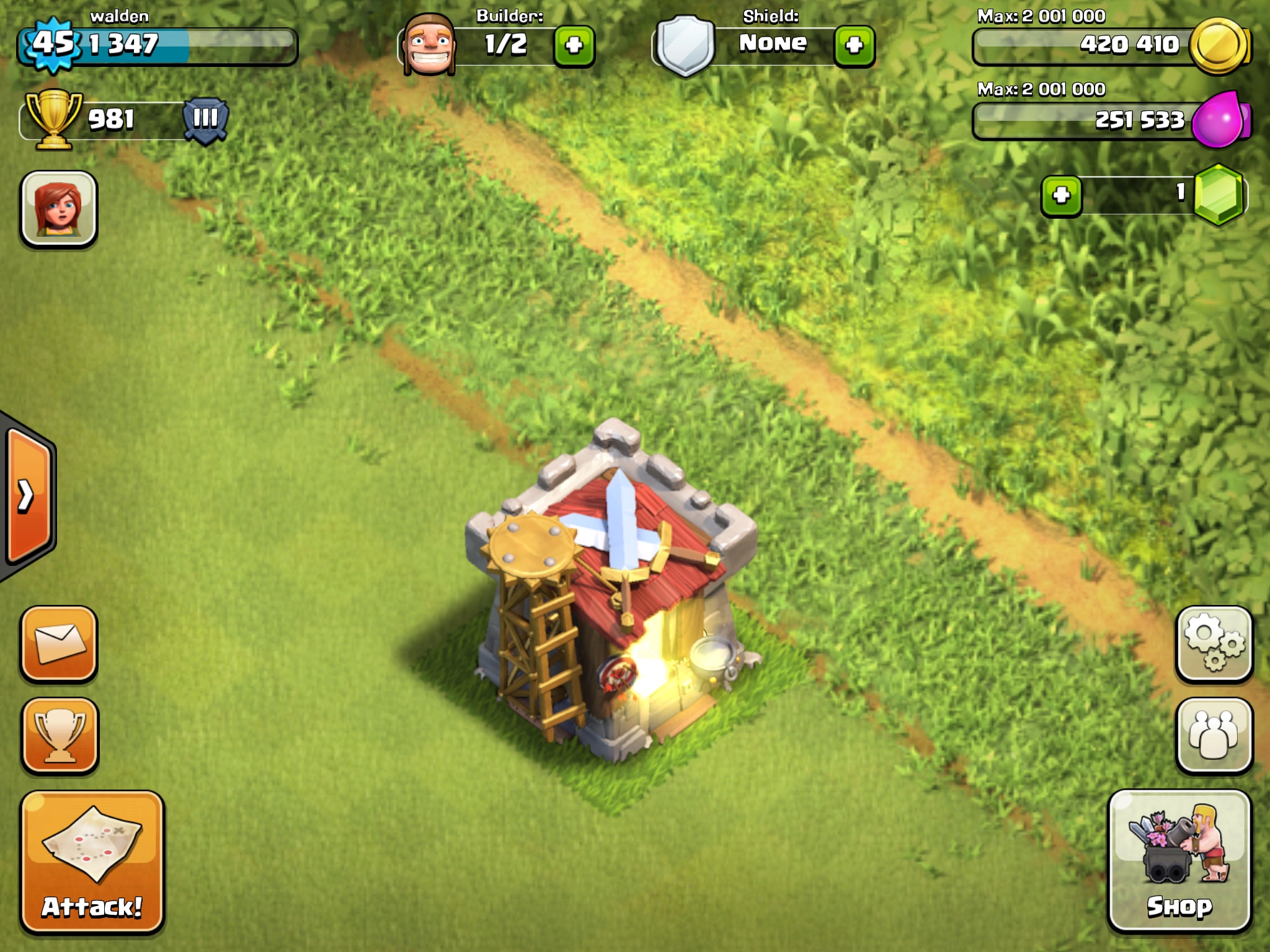 clash of clans dark