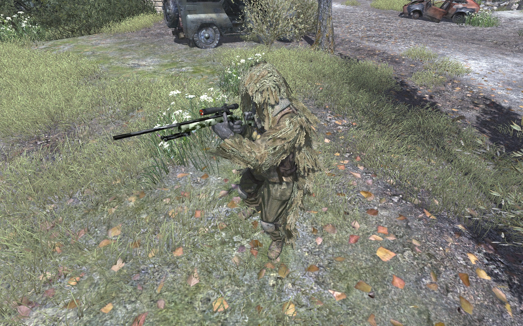 Image - Ghillie Suit sniper Creek COD4.png - The Call of Duty Wiki