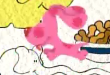 pink puppy on blue's clues