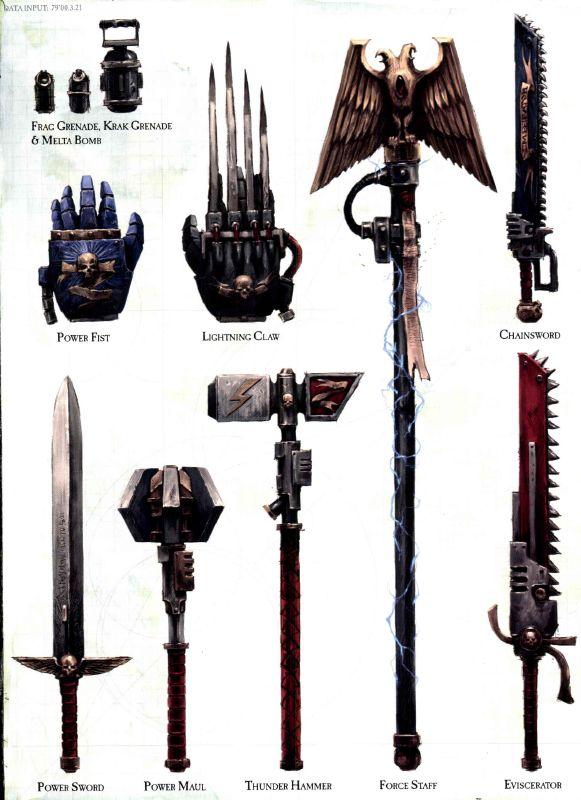 SpaceMarineCloseCombatWeapons