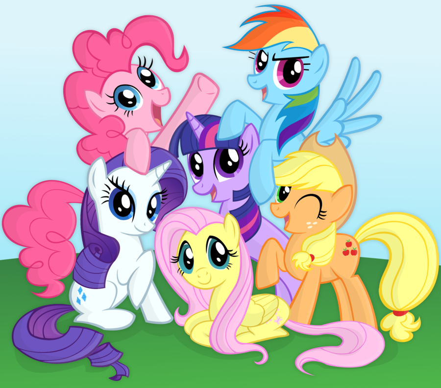 my little pony friendship is magic princess mane six ponies