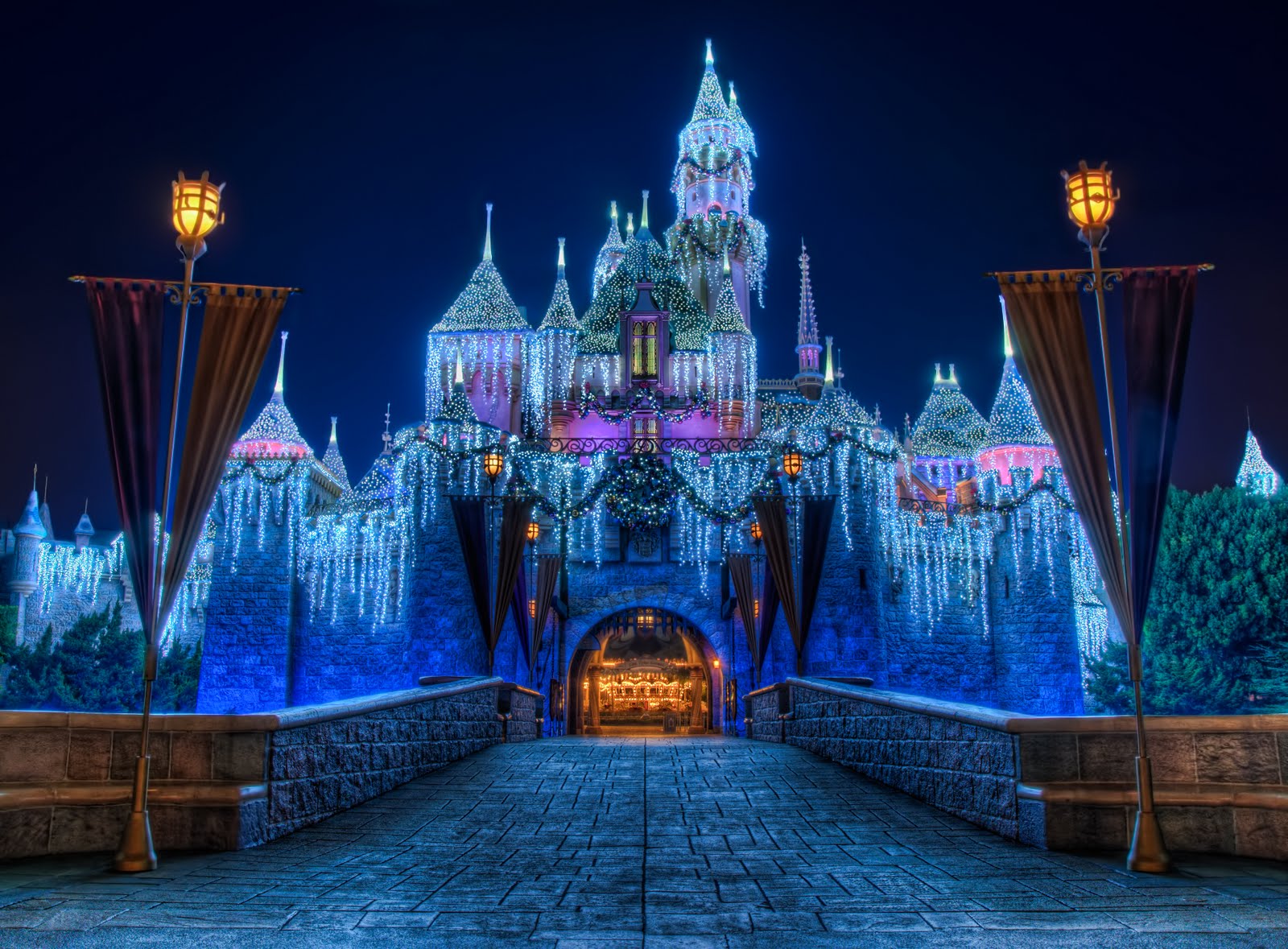 Image Disneyland Christmas Castle.jpg DisneyWiki