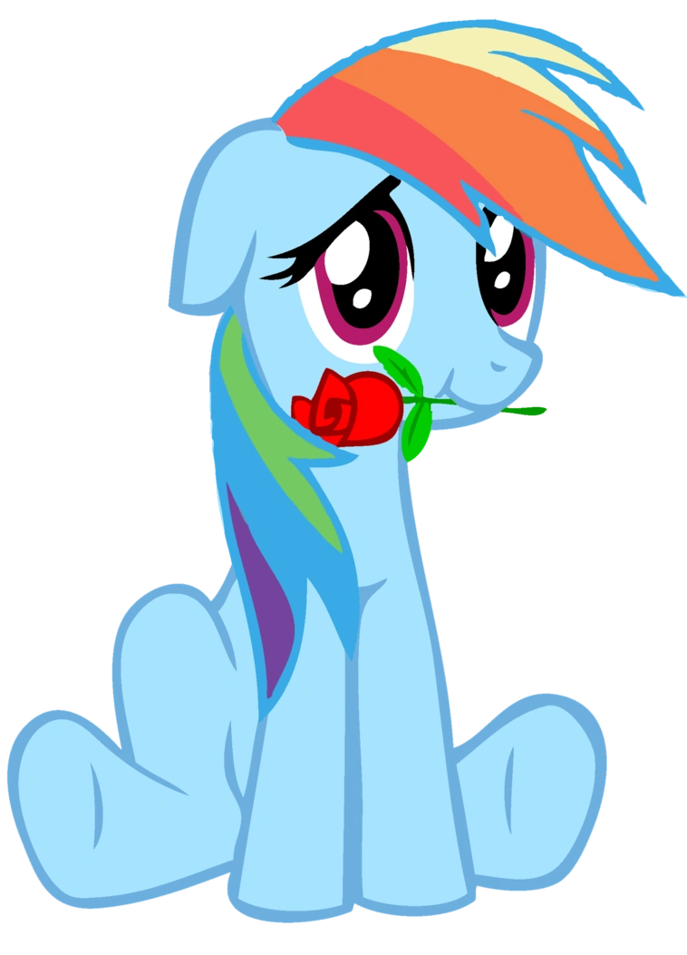 Image - Rainbow Dash Loves You... by RonToday2012.png - My Little Pony