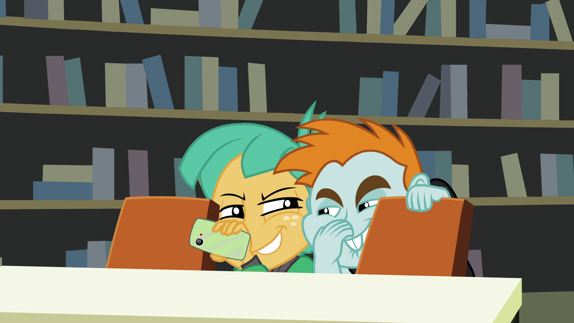 Image Snips and Snails snickering EG.png My Little Pony Friendship is Magic Wiki