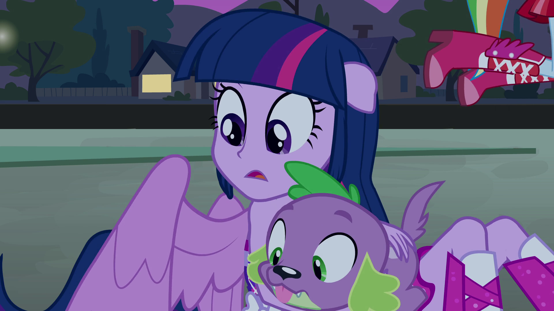 Image Twilight and Spike looking in the crater EG.png My Little