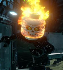 lego ghost rider head