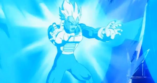 vegeta with waves