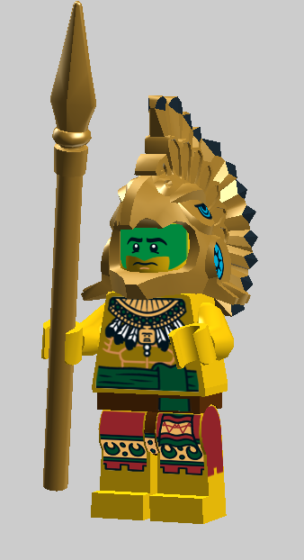 lego minifigure aztec warrior