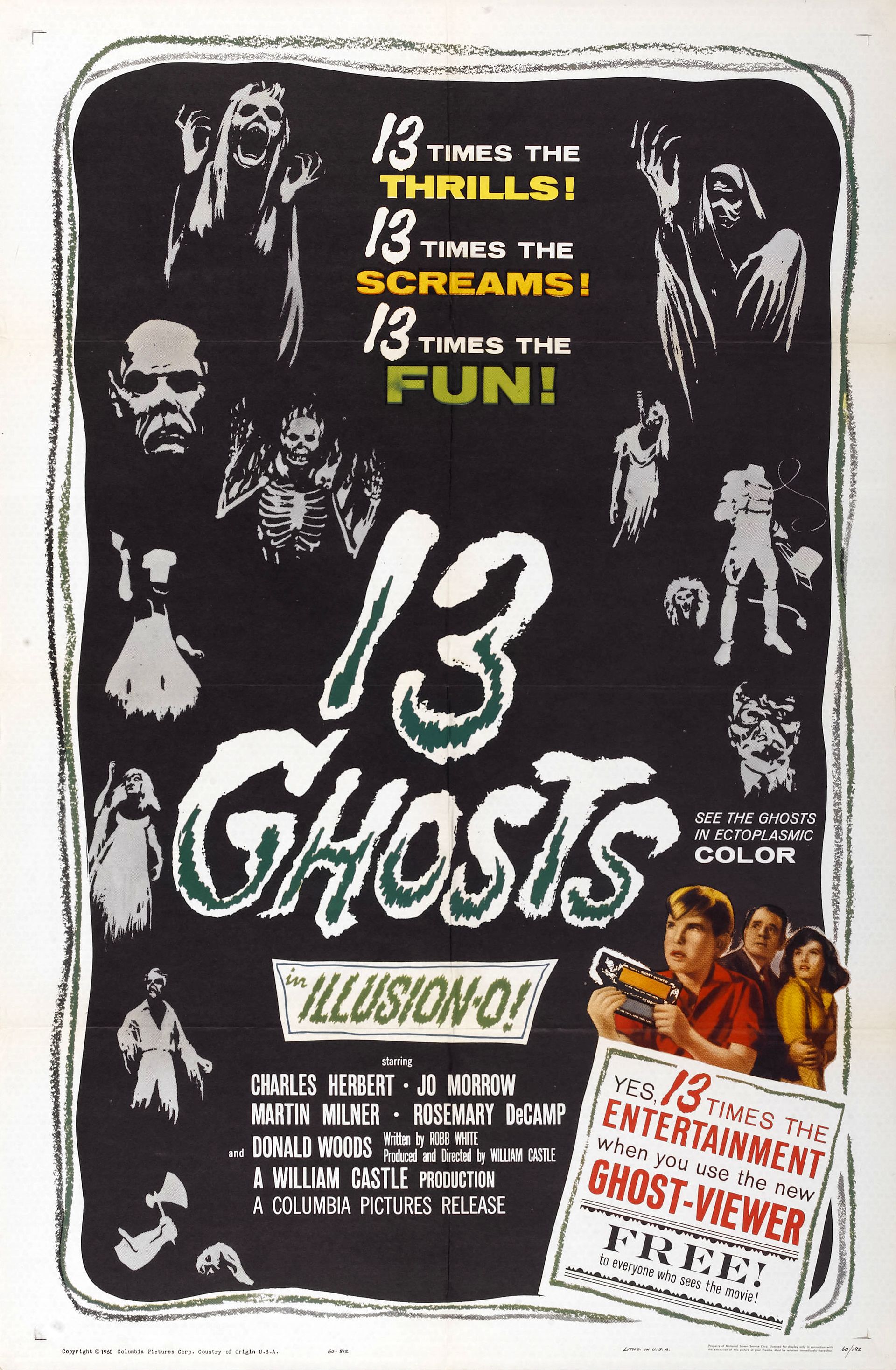 13 Ghosts 1960 Horror Film Wiki 