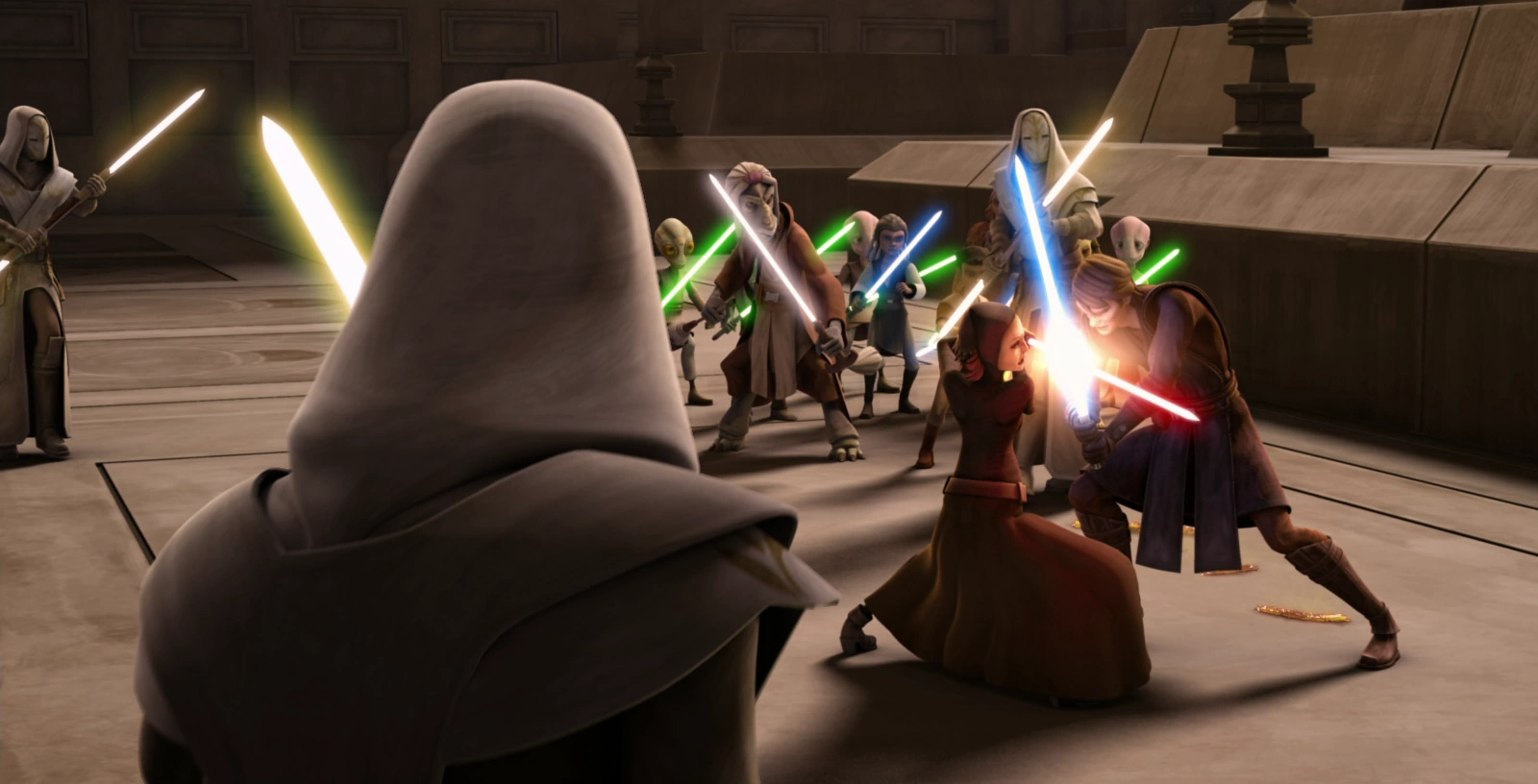 Duel at the Jedi Temple Wookieepedia, the Star Wars Wiki