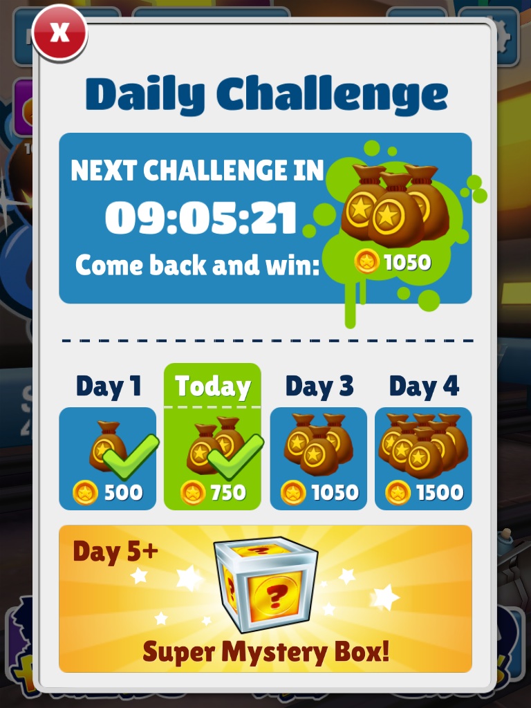 daily challenge - subway surfers wiki