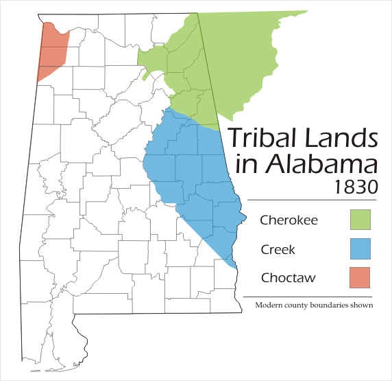Image Alabama tribal land map 1830.png Alternative History