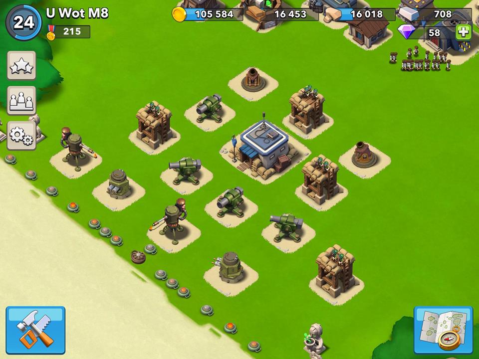 boom beach defense layouts