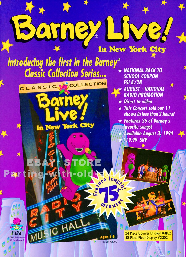 pooh adventures of barney live in new york city