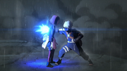 Kakashi perfura Rin
